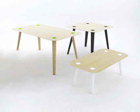 modern wooden tables