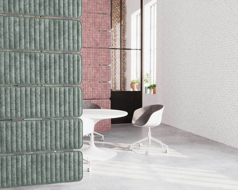 modular acoustic felt curtains
