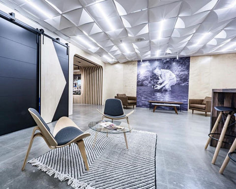 modern geometric cardboard ceiling tiles