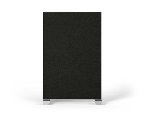 Shift Walls Room Divider 4'x6' with tackable surface, charcoal color, and mobile caster base