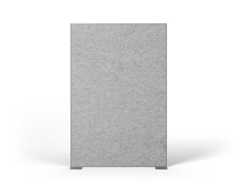 Shift Walls Room Divider 4'x6' with tackable surface, mottled white color, and stable plate base