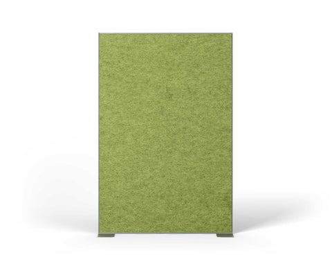 Shift Walls Room Divider 4'x6' with tackable surface, pistachio green color, and stable plate base