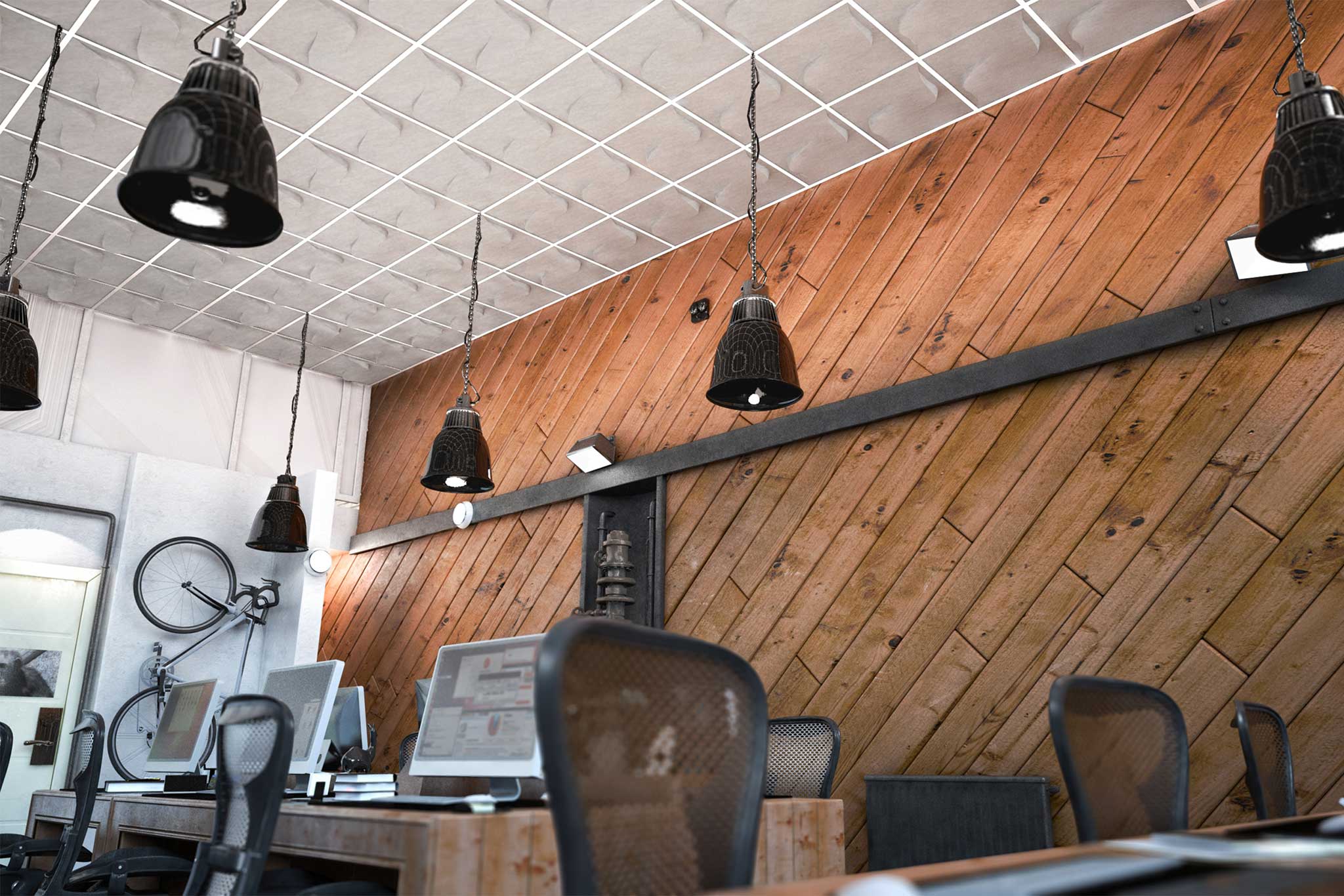 Twist Feltforms Ceiling Tiles hover image