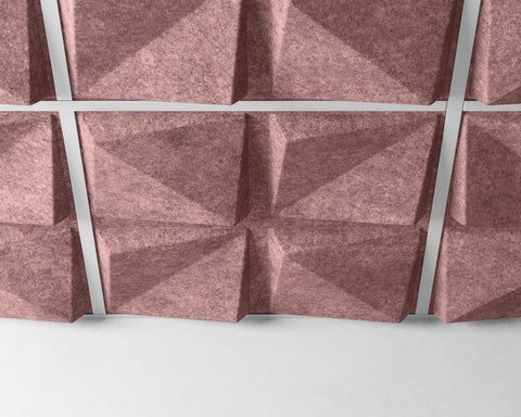 feltform ceiling tiles quad close up blush | MIO Culture
