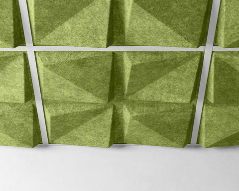 feltform ceiling tiles quad close up pistachio | MIO Culture