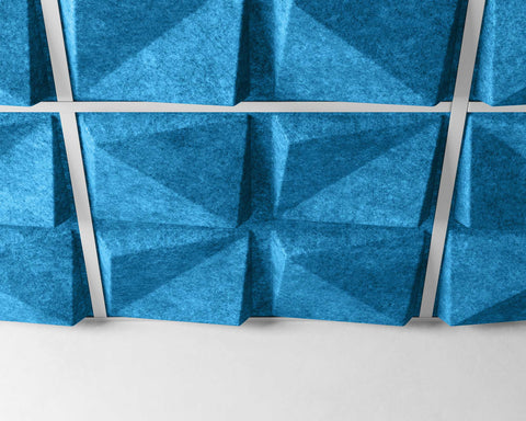 feltform ceiling tiles quad close up pool blue | MIO Culture