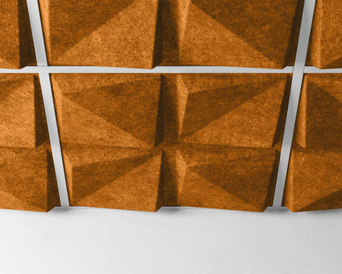 feltform ceiling tiles quad close up pumpkin | MIO Culture