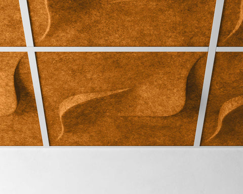 feltform ceiling tiles twist close up pumpkin | MIO Culture