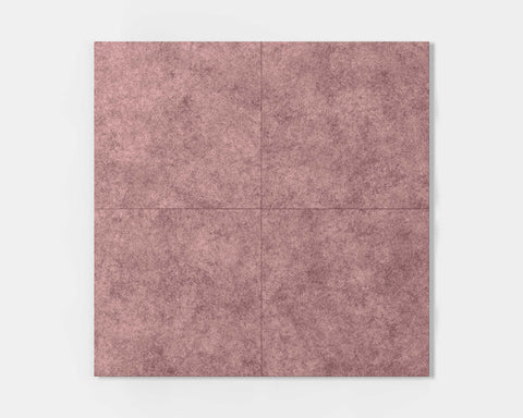 Set of 4 Edge FeltForms Acoustic Wall Panels in Blush pink color