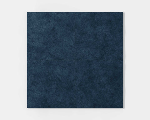 Set of 4 Edge FeltForms Acoustic Wall Panels in Denim blue color