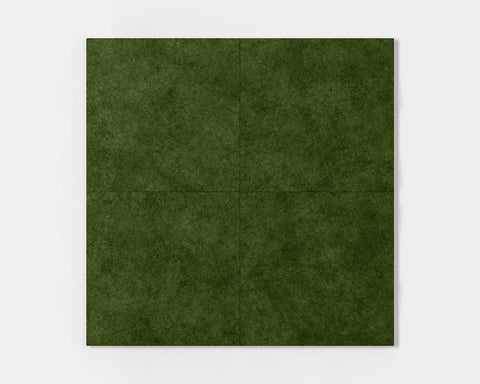 Set of 4 Edge FeltForms Acoustic Wall Panels in Moss green color