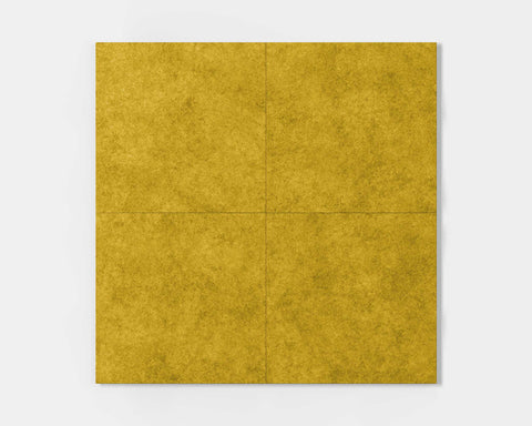 Set of 4 Edge FeltForms Acoustic Wall Panels in Mustard color