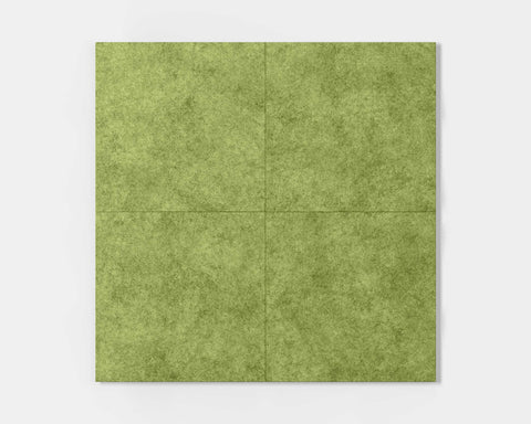 Set of 4 Edge FeltForms Acoustic Wall Panels in Pistachio green color