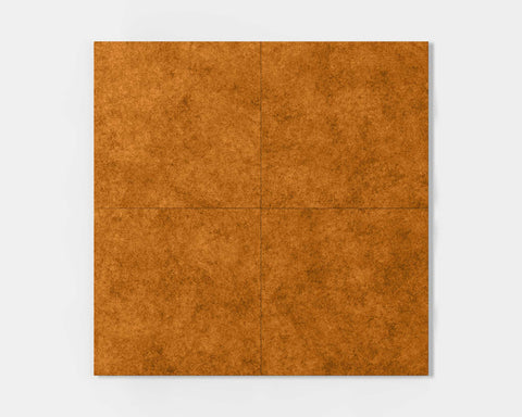 Set of 4 Edge FeltForms Acoustic Wall Panels in Pumpkin orange color