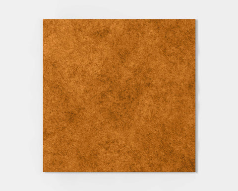 Single Edge FeltForms Acoustic Tile in Pumpkin orange color