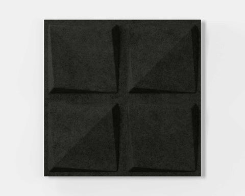 Mio Culture Quad Feltforms Acoustic Tile - Single Panel in Charcoal Black Color