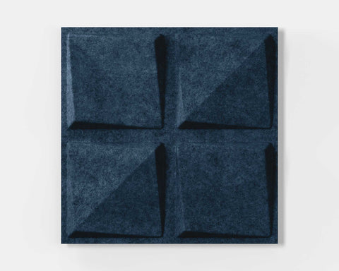 Mio Culture Quad Feltforms Acoustic Tile - Single Panel in Denim Blue Color