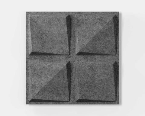 Mio Culture Quad Feltforms Acoustic Tile - Single Panel in Grey Color