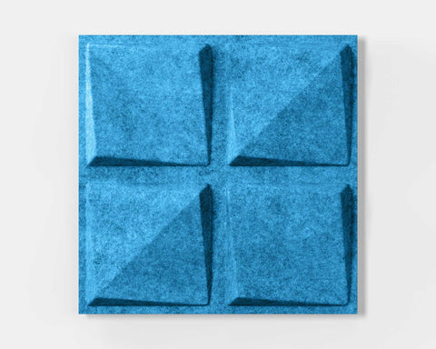 Mio Culture Quad Feltforms Acoustic Tile - Single Panel in Pool Blue Color
