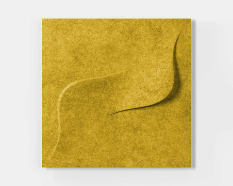 feltform wall panels twist single mustard | MIO Culture