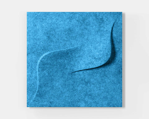 feltform wall panels twist single pool blue | MIO Culture