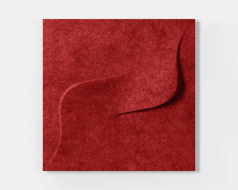 Feltform wall panels twist single red | MIO Culture