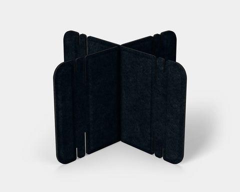 Nomad System Felt PRO Acoustic Room Divider single module in navy blue color showing individual component detail