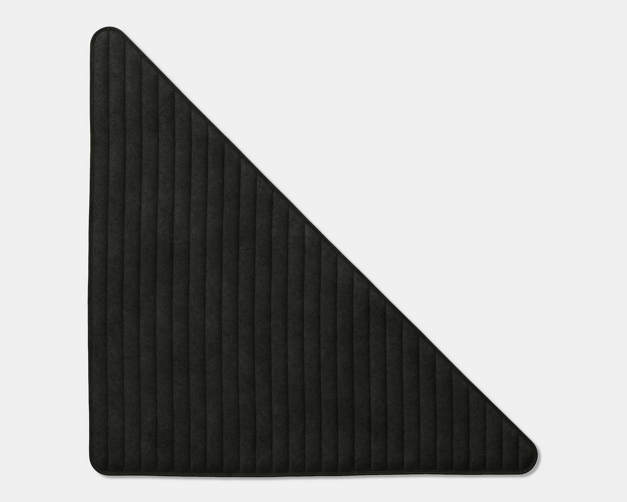quiltforms pin stripe triangle 54 charcoal | MIO Culture