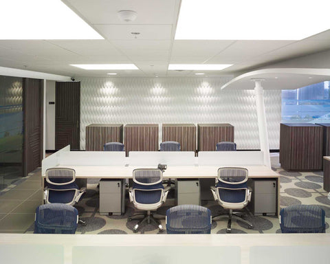 Acoustic Weave PlasticForms Wall Tiles – Office accent wall