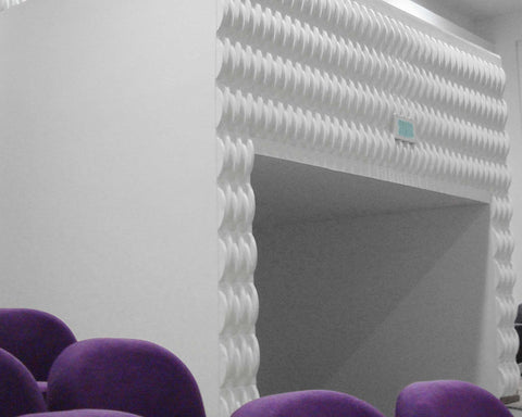 Acoustic Weave PlasticForms Wall Tiles – Theatre wall treatment