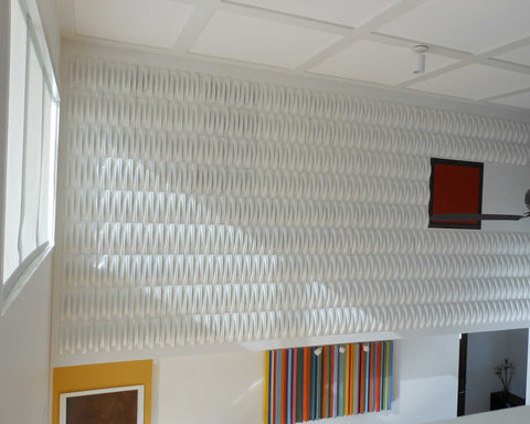 Acoustic Weave PlasticForms Wall Tiles – Tall room wall panels