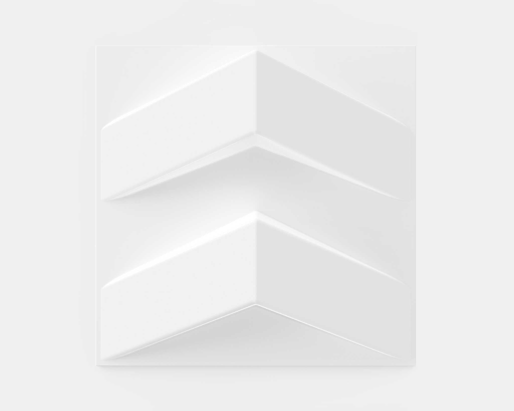 Chevron PlasticForms Wall Tile – Single tile view