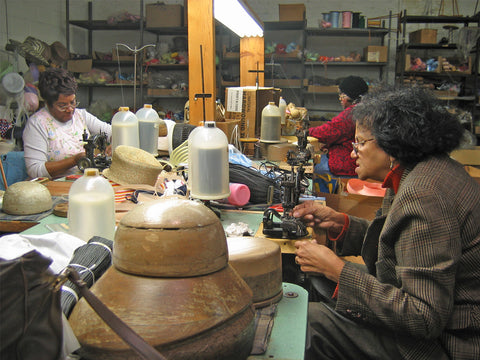 mio culture hat factory women sewing made in usa