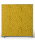 Shift Walls 6x6 Room Divider with deco caster base in mustard