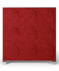 Shift Walls 6x6 Room Divider with deco caster base in red