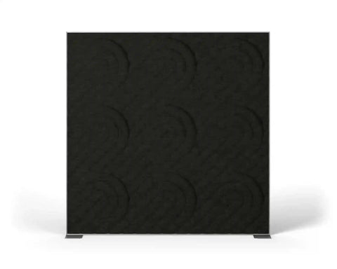 Shift Walls 6x6 Room Divider with deco plate base in charcoal