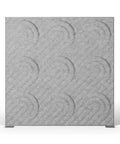 Shift Walls 6x6 Room Divider with deco plate base in mottled white