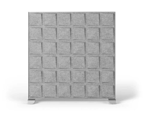 Shift Walls 6x6 Room Divider with quad base in mottled white