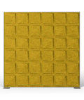 Shift Walls 6x6 Room Divider with quad plate base in mustard