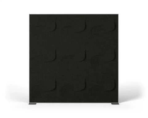 Shift Walls 6x6 Room Divider with twist plate base in charcoal
