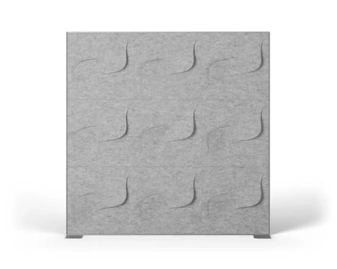 Shift Walls 6x6 Room Divider with twist plate base in mottled white