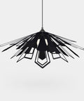 Black Bendant pendant lamp all flaps down.