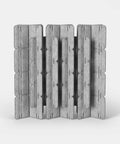 Nomad System Felt PRO Acoustic Room Divider with 20 modules in closed configuration in mottled white