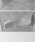 feltform ceiling tiles twist close up mottled white | MIO Culture