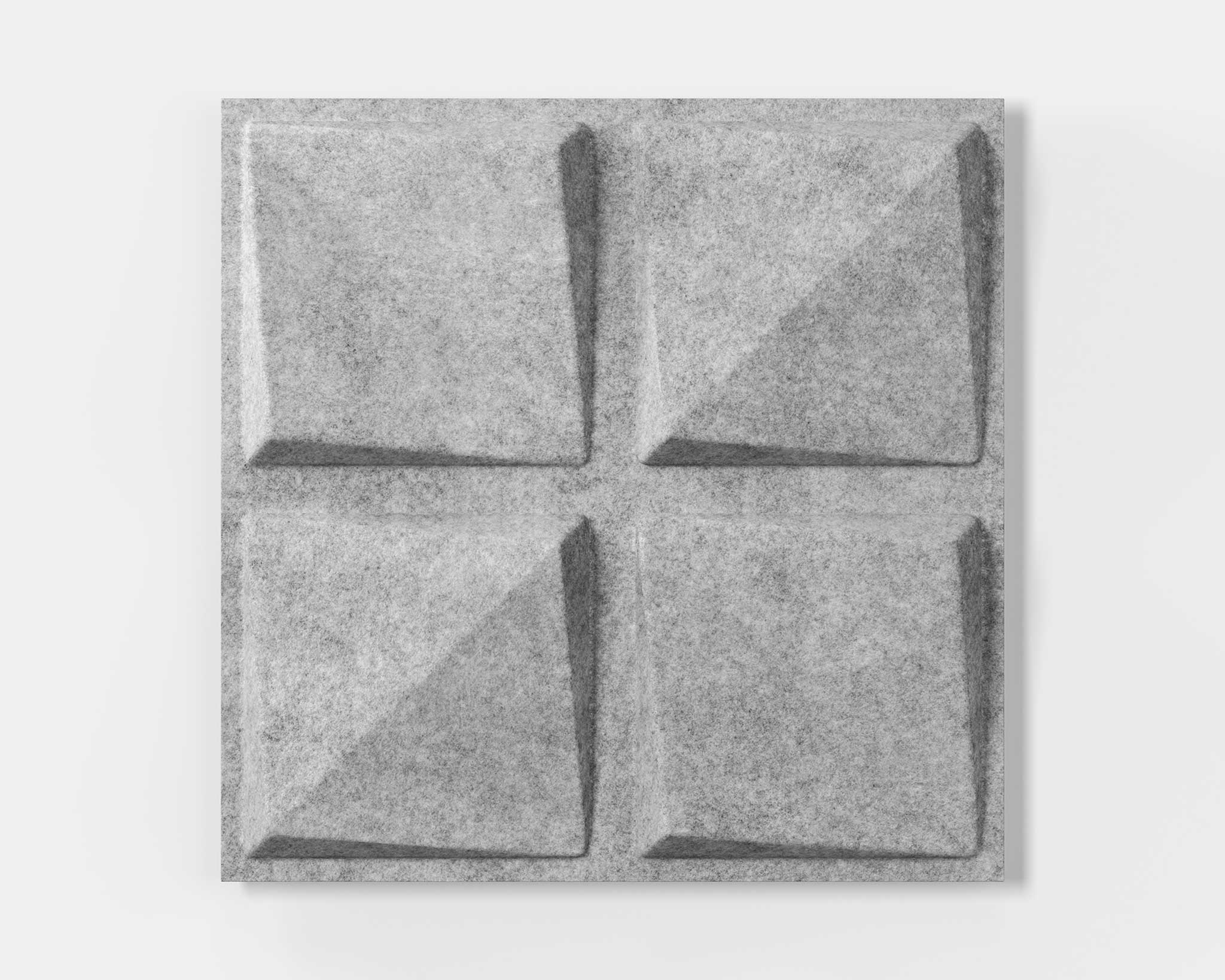 Mio Culture Quad Feltforms Acoustic Tile - Single Panel in Mottled White Texture
