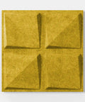 Mio Culture Quad Feltforms Acoustic Tile - Single Panel in Mustard Yellow Color