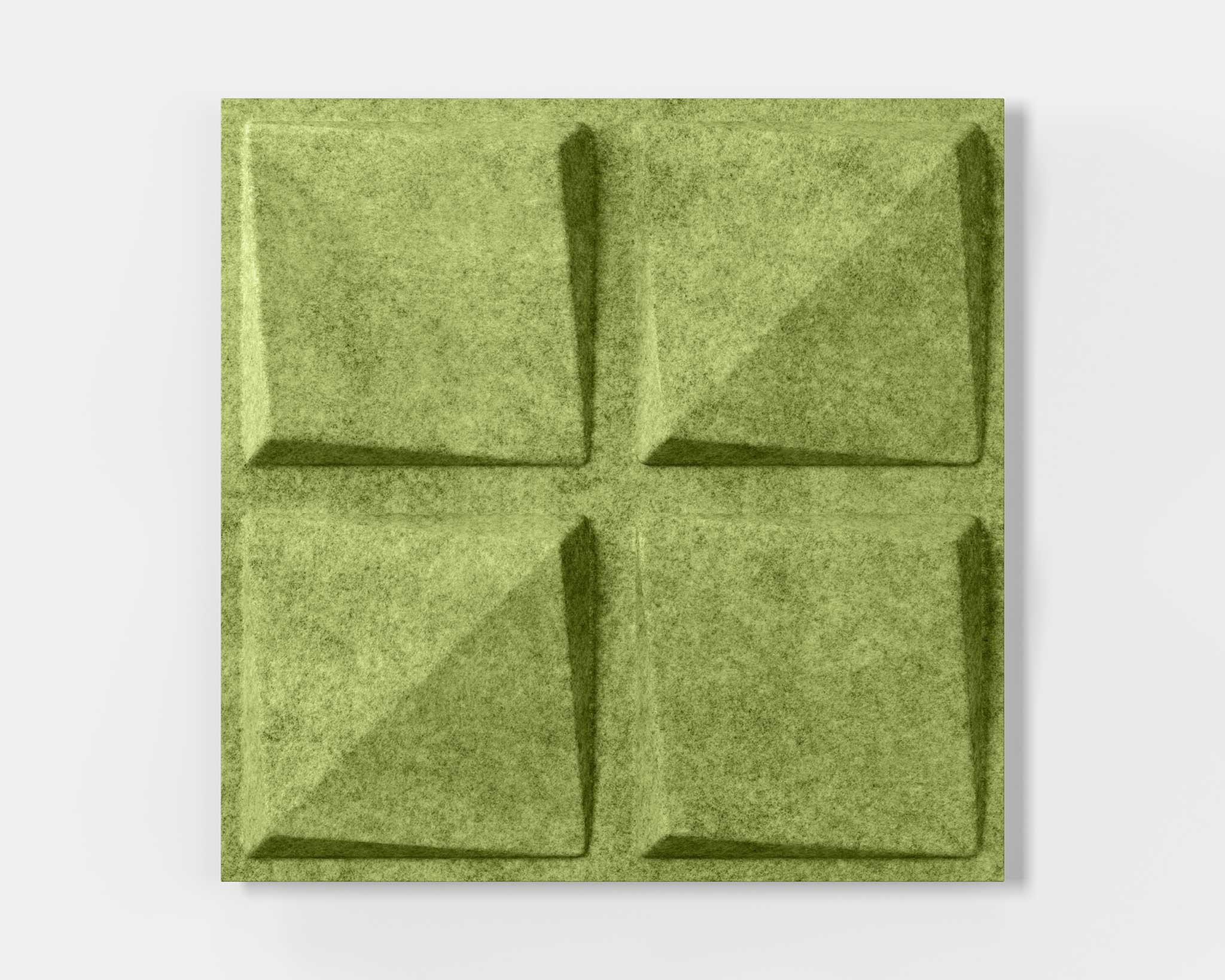 Mio Culture Quad Feltforms Acoustic Tile - Single Panel in Pistachio Green Color