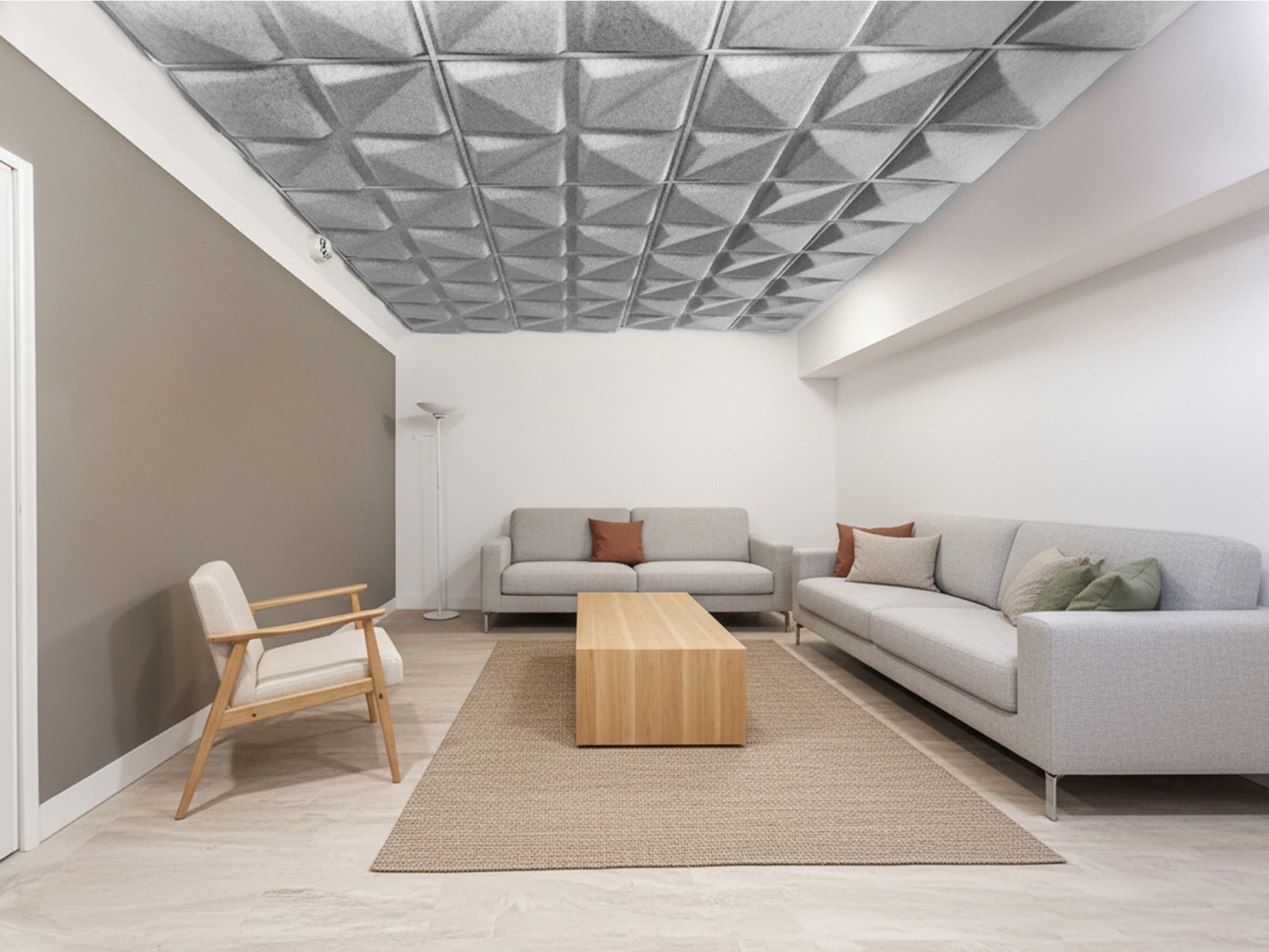 Quad feltforms ceiling tiles for enhanced acoustics - MIO Culture
