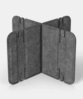 Nomad System Felt PRO Acoustic Room Divider with 2 modules in grey color for small space division