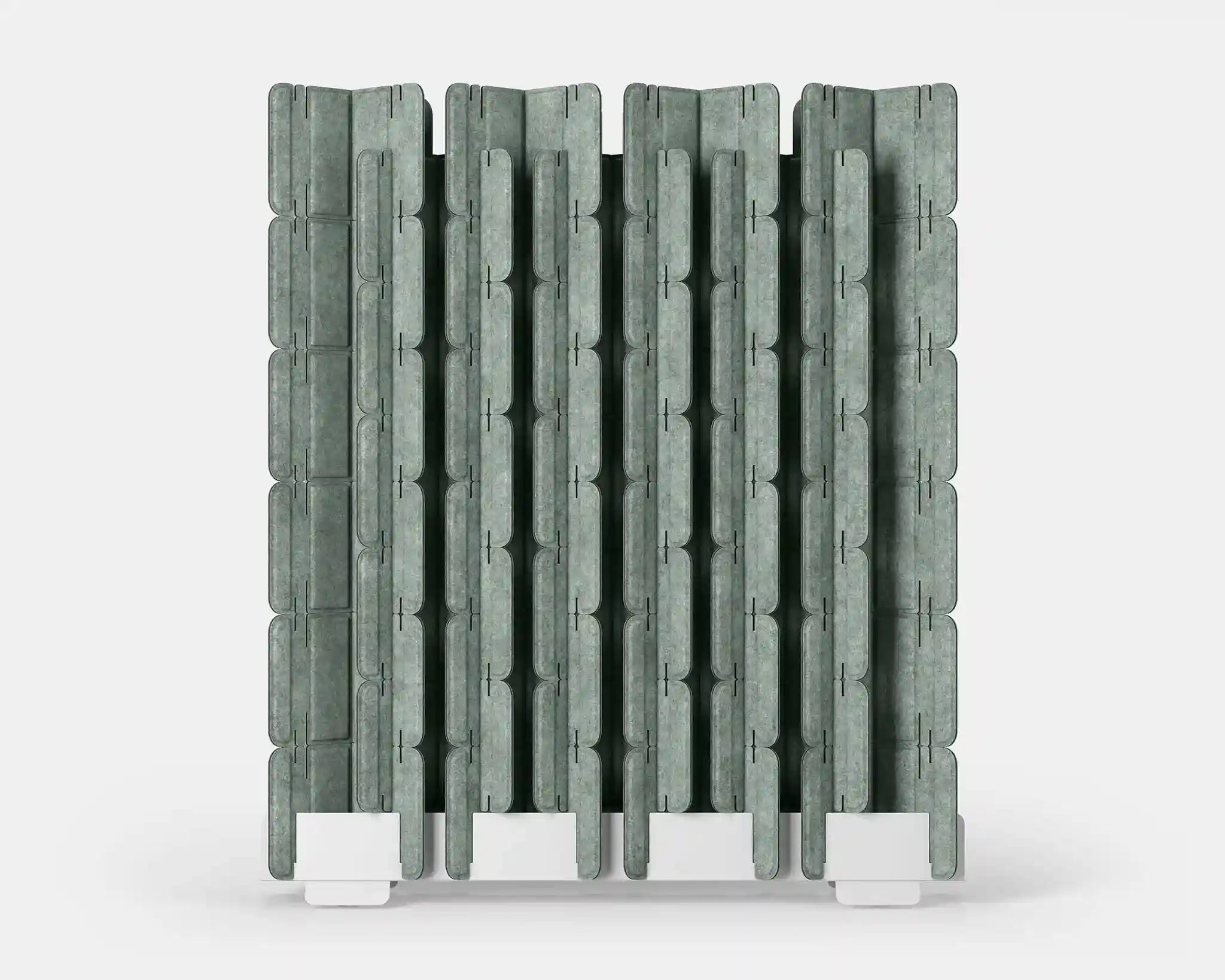 Mio Culture Sled Room Divider 6 feet tall in sage green color